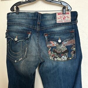 True Religion Men’s Denim Boot cut Jeans, sz 38, Authentic Made in USA